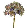 Royal Grape Flower silk flower bundle, 35cm tall - Blueish green