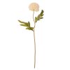 Dandelion silk flower stem, 38cm tall - Ecru