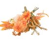 Dahlia, malt grass, rosemary, eucalyptus, maple branch, sage combination, 44cm tall artificial flower bouquet
