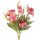 Carnation silk flower bouquet, 32cm tall - Pink