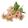 Carnation silk flower bouquet, 32cm tall - Pale pink