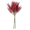 Decorative artificial plant bundle, 6 stems, 36cm tall - Aubergine