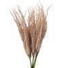 Decorative artificial plant bundle, 6 stems, 23.5cm tall - Off-white brown