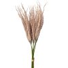 Decorative artificial plant bundle, 6 stems, 23.5cm tall - Off-white brown