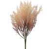 Decorative artificial plant bundle, 6 stems, 37cm tall - Ecru