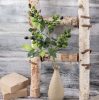 Decorative berry branch, 39cm tall - Olive green