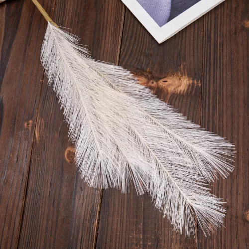 4 ágú pampafű ág, 58cm magas - Ekrü