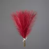 Ezüstös metál pampafű köteg, 20 szál, 45cm magas - Piros