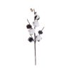 Cotton Decorative Branch Bundle, 4 Head, 49cm Tall