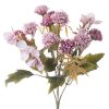 Silk Flower Bouquet, 10 Heads, 28cm Tall - Purple