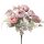 Tea Rose Silk Flower Bouquet, 30cm Tall - Light Pink