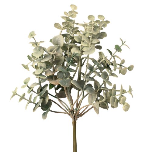 Eucalyptus Artificial Plant Branch, 33cm Tall - Ecru