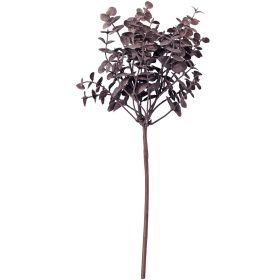 Eukaliptusz műnövény ág, 33cm magas - Sötétbarna