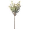 Water Grass Artificial Plant Branch, 35cm Tall - Whitish Green