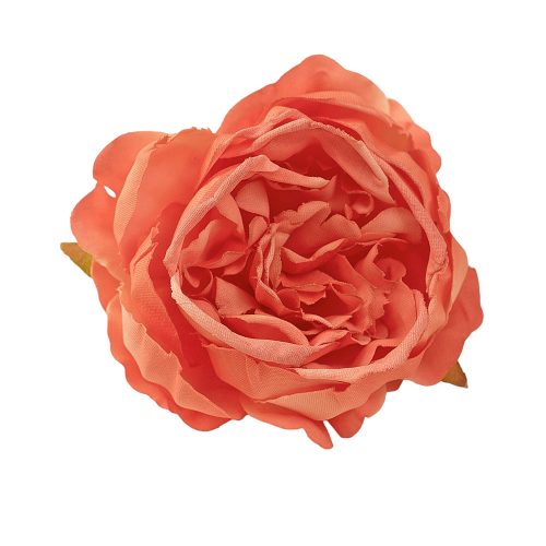 Peony Silk Flower Head, 5.5cm - Orange