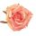 Rose Silk Flower Head, 8cm - Orange