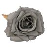 Rose Silk Flower Head, 8cm - Blue