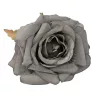 Rose Silk Flower Head, 8cm - Blue