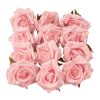 Rose Silk Flower Head, 8cm - Light Pink