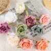 Rose Silk Flower Head, 8cm - Light Pink