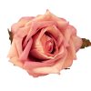 Rose Silk Flower Head, 8cm - Dark Pink