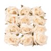 Rose Silk Flower Head, 8cm - Champagne