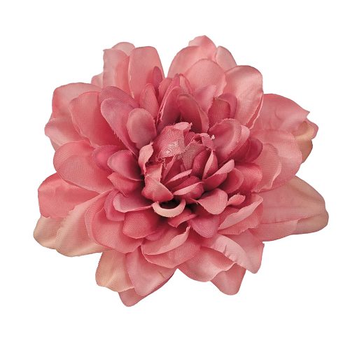 Dahlia Silk Flower Head, 8cm - Pink