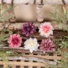 Dahlia Silk Flower Head, 8cm - Pink