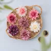 Dahlia Silk Flower Head, 8cm - Pink