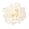 Dahlia Silk Flower Head, 8cm - Ecru