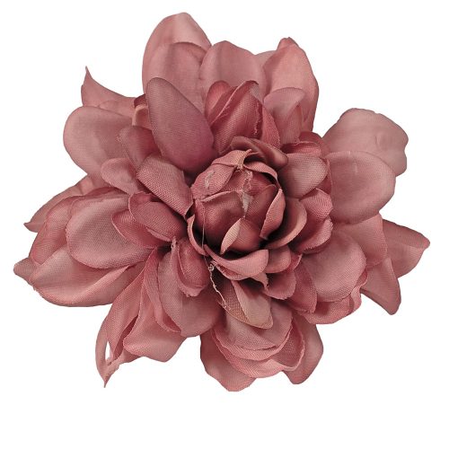 Dahlia Silk Flower Head, 8cm - Dark pink