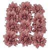 Dahlia Silk Flower Head, 8cm - Dark pink