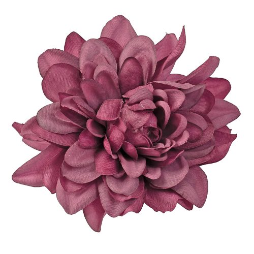 Dahlia Silk Flower Head, 8cm - Purple