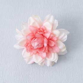 Dália selyemvirág fej, 8cm - Halvány rózsaszín
