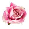 Velvet Rose Head, 8cm - Pink