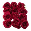 Velvet Rose Head, 8cm - Red