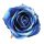 Velvet Rose Head, 8cm - Blue