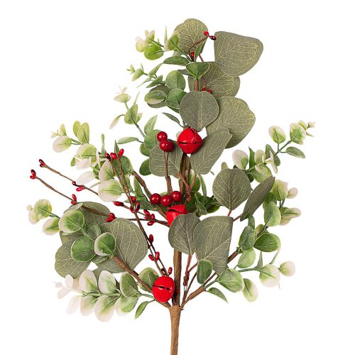 Jingle Winter Branch with Leaves and Berries, 49cm Tall