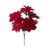 Poinsettia Bouquet, 5 Stems, Height: 37cm, Flower Head Diameter: 13.5cm