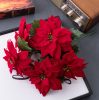 Poinsettia Bouquet, 5 Stems, Height: 37cm, Flower Head Diameter: 13.5cm