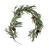 Hanging Winter Artificial Plant with Pinecones, 150cm Long