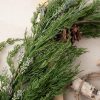 Hanging Winter Artificial Plant with Pinecones, 150cm Long