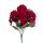 Geranium Silk Flower Bouquet, 5 Stems, Height: 33cm - Red