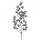 Metallic Decorative Branch, Height: 44cm - Champagne