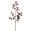 Metallic Decorative Branch, Height: 44cm - Champagne