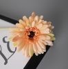 Gerbera Silk Flower Stem, Height: 55cm, Flower Head Diameter: 10cm - Peach