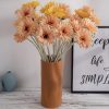 Gerbera Silk Flower Stem, Height: 55cm, Flower Head Diameter: 10cm - Peach