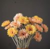 Gerbera Silk Flower Stem, Height: 55cm, Flower Head Diameter: 10cm - Peach