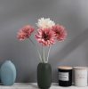 Gerbera selyemvirág szál, magasság: 55cm, virágfej átmérő: 10cm - Őszi rózsaszín