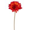 Gerbera Silk Flower Stem, Height: 55cm, Flower Head Diameter: 10cm - Orange